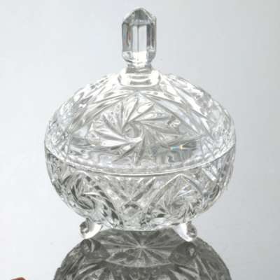 FALAJA big size glass candy jar candy pot for wedding and home decoration