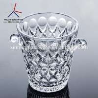 FALAJA hot selling glass ice bucket for beer and wine