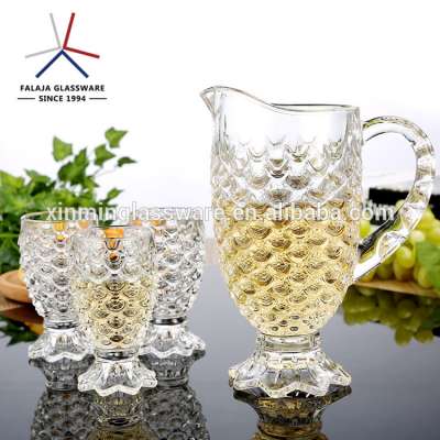 FALAJA wholesale beer glass cup sets of 1 glass pitcher and 6 beer tumbler