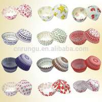 All Color Print Disposable Paper Petal Cake Cup