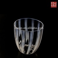 Handmade Crystal Fancy Black White Striped Water Glass Drink Tumblers