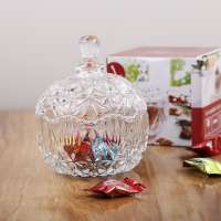 FALAJA high quality glass candy jar with lid