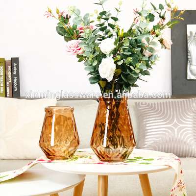 Nice Design Flower glass vase for wedding vase