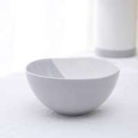 China suppliers stylish gray and white soup dinnerware round noddle salad ceramic bowls for sale