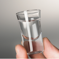 Barware 1 oz Vodka Liquor Wine Shot Glass Heavy Bottom